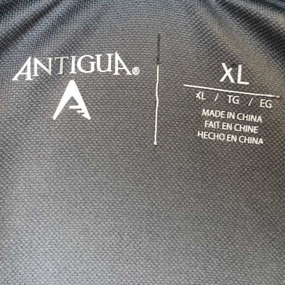 Antigua Mens Pittsburgh Penguins Legacy Pique Polo Size XL Short Sleeve Black - Picture 4 of 12